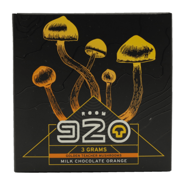 Room 920 - Mushroom Chocolate Bar - Milk Chocolate Orange - 3 grams | Where To Buy Shrooms Canada