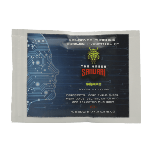 The Green Samurai - Shroom Gummies - Grape - 3g | Where To Buy Shrooms Canada